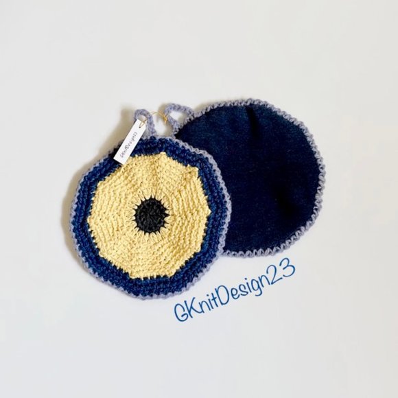 Crochet Pot Holders, Crochet Farmhouse Decor, Handmade Potholders - Picture 1 of 11